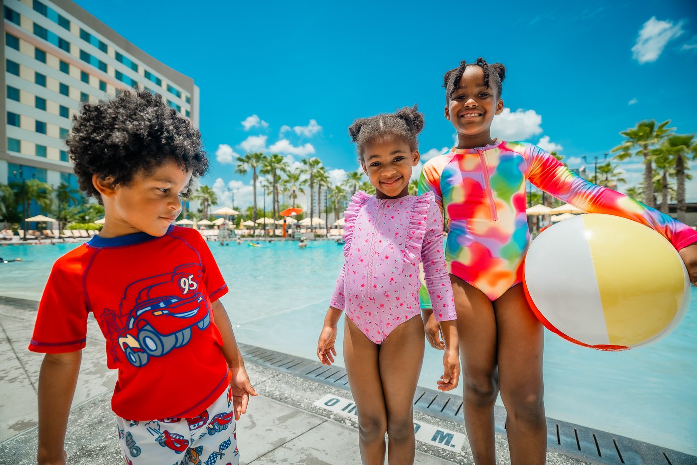 Kids at the Endless Summer Dockside pool at Universal Orlando