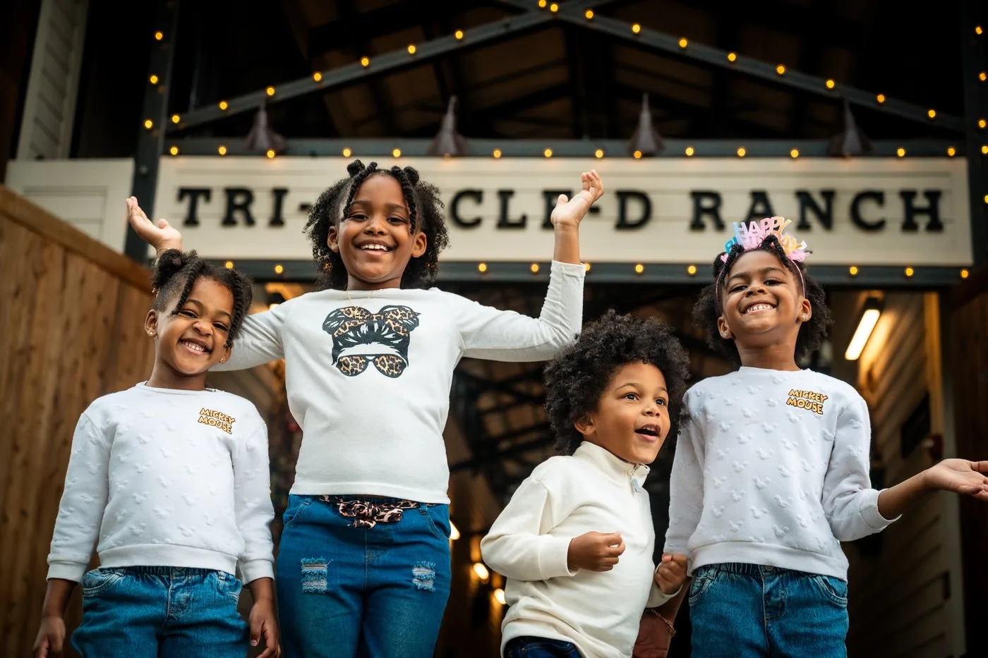 Roberson kids at Disney