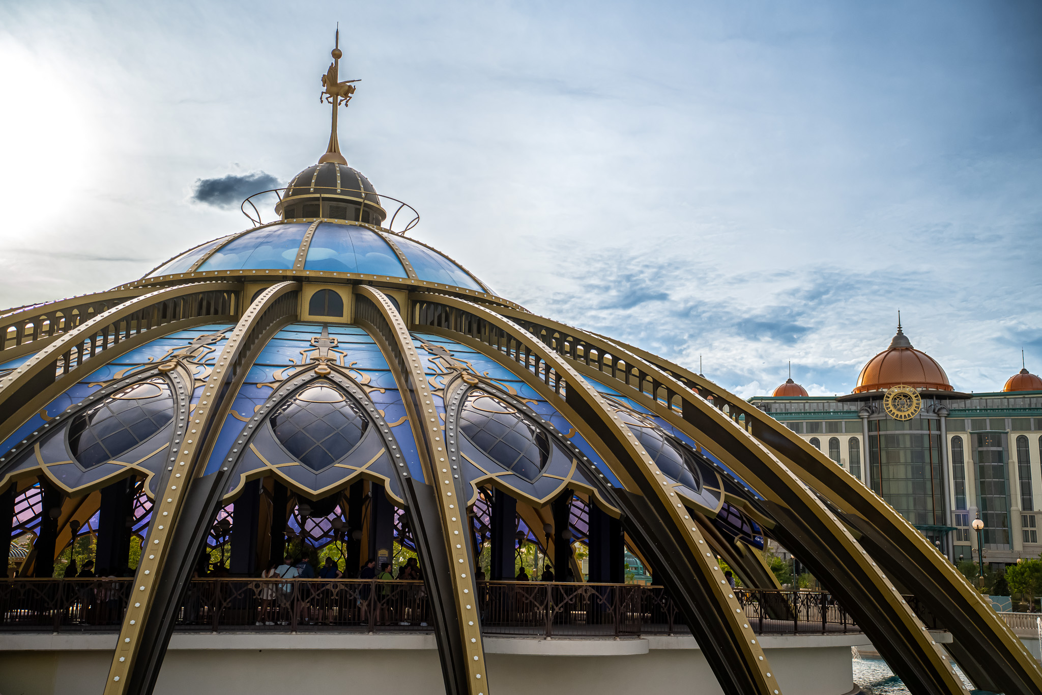 The Grand Helios dome at Epic Universe Celestial Park