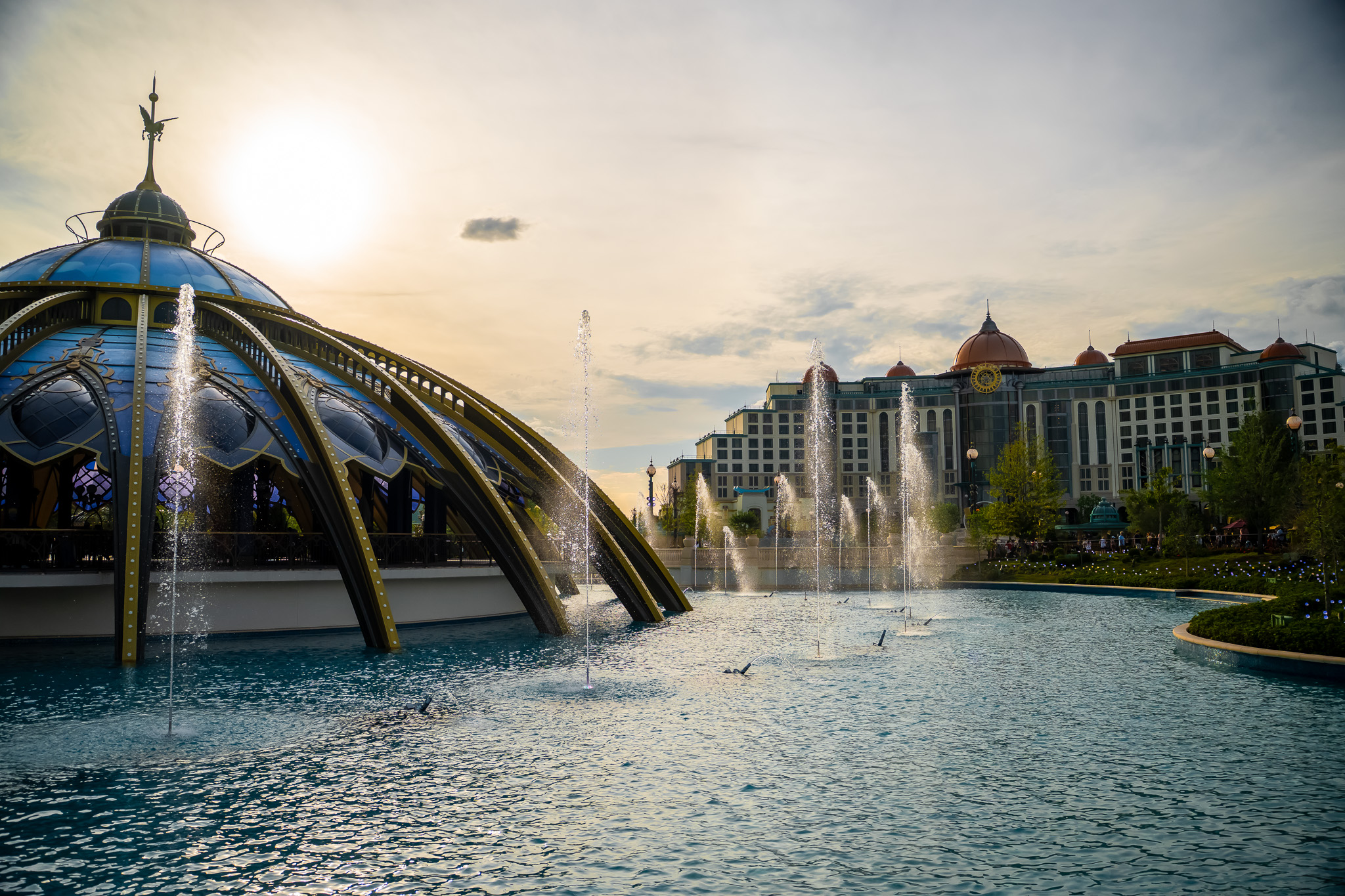 Epic Universe fountains